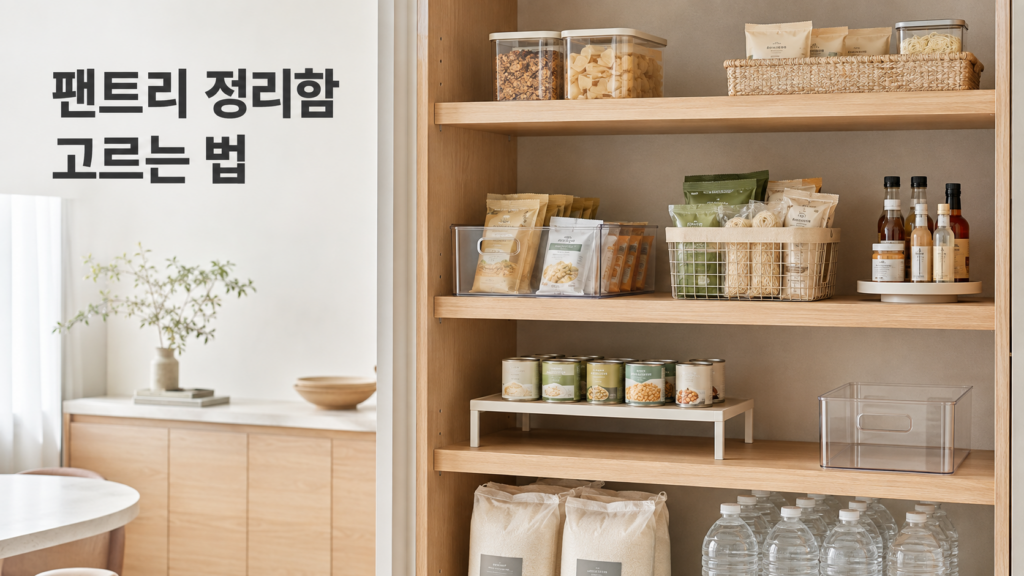 깊은 선반 팬트리 정리함 고르는 법