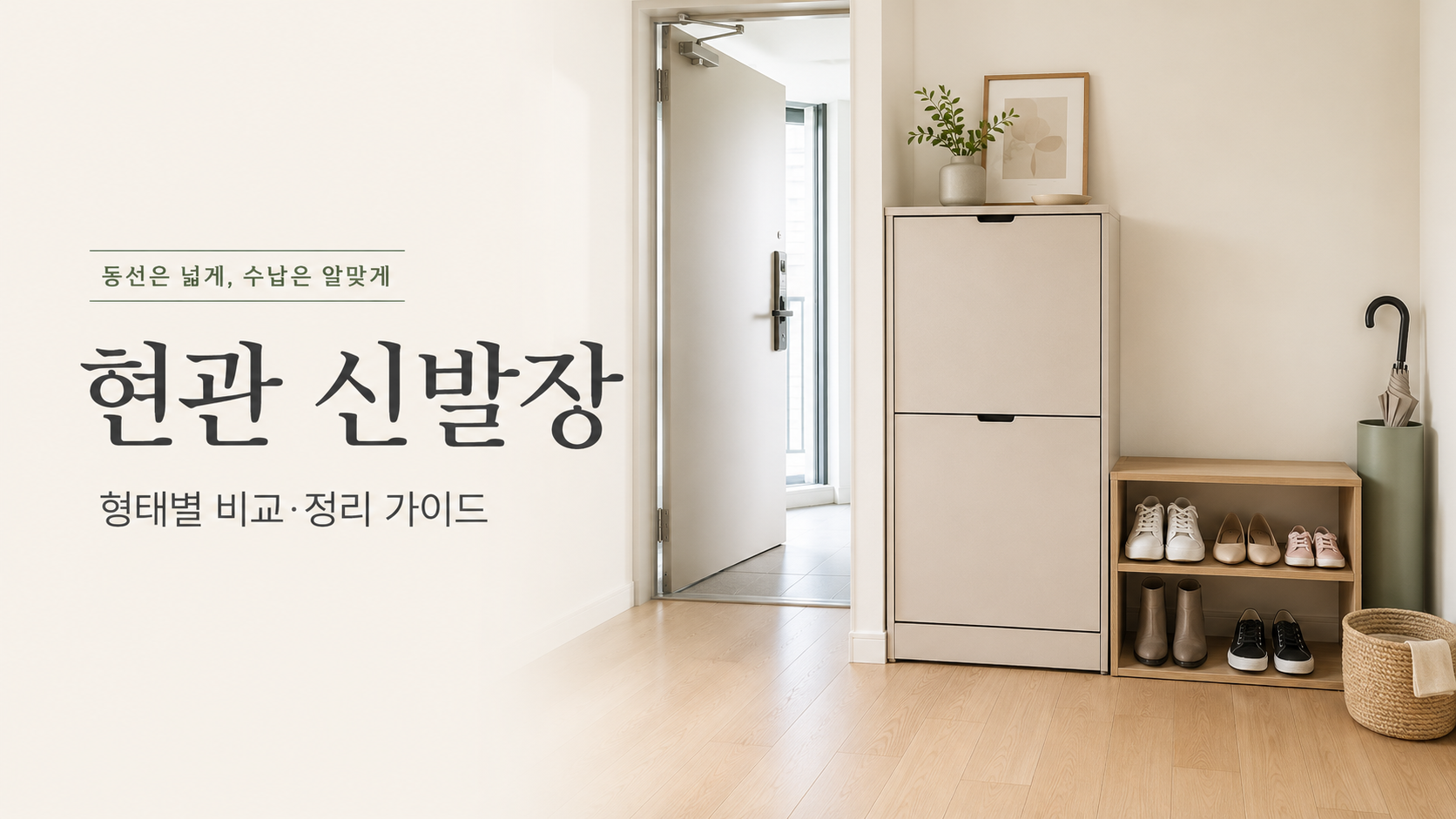 좁은 현관 신발장 형태별 비교 가이드