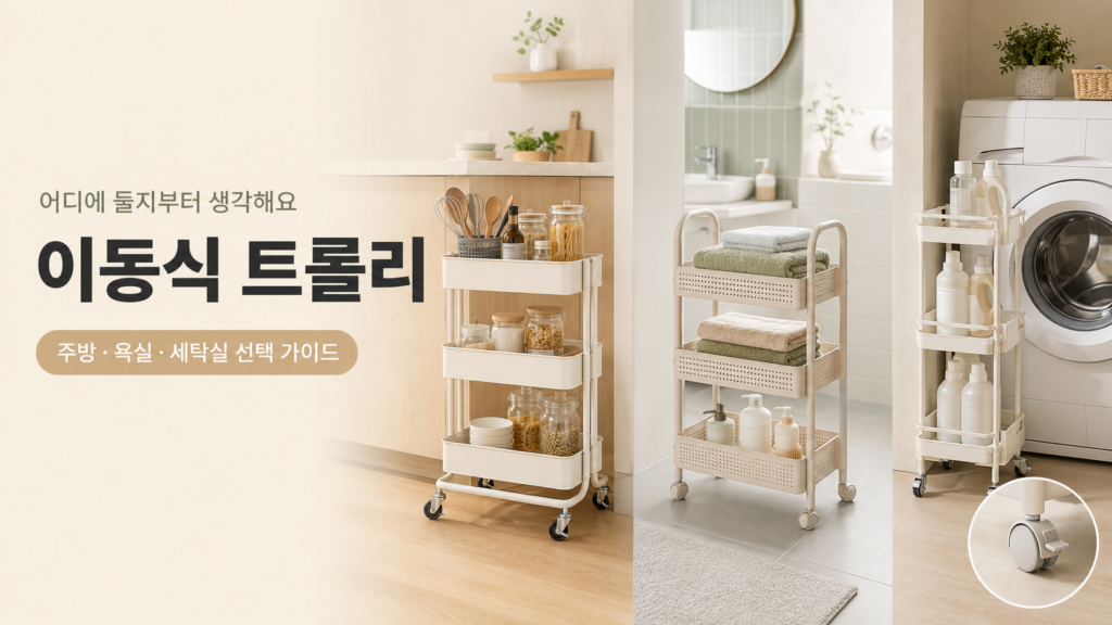 주방·욕실·세탁실 트롤리 선택 가이드