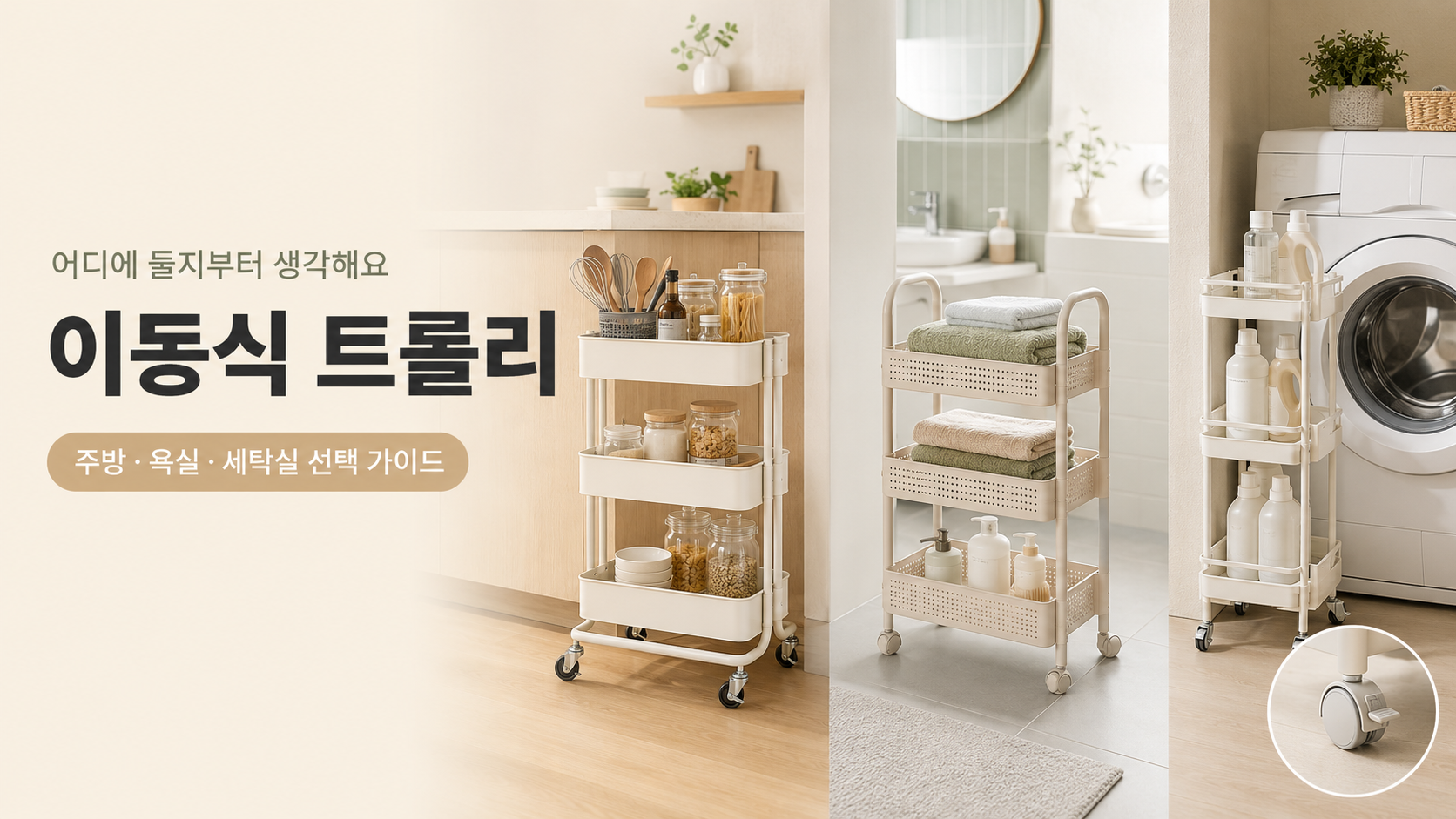 주방·욕실·세탁실 트롤리 선택 가이드