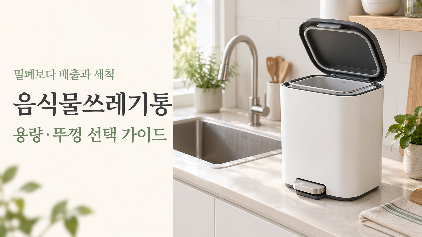 음식물쓰레기통 선택 가이드